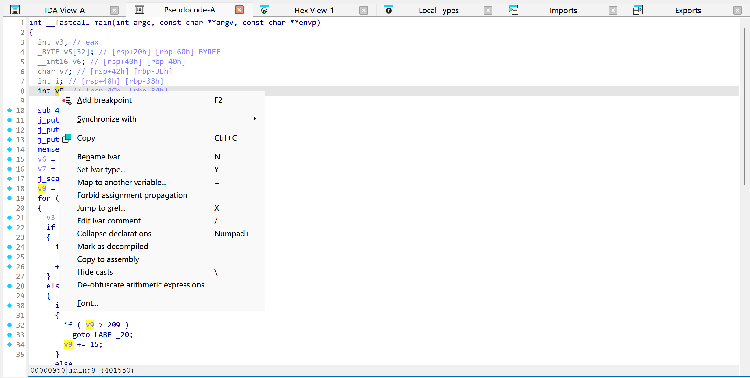 rename v9 by right click